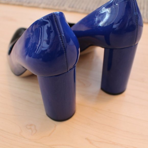 M. Gemi The Lustro 90mm Black & Blue Ombre Heels - Picture 5 of 9